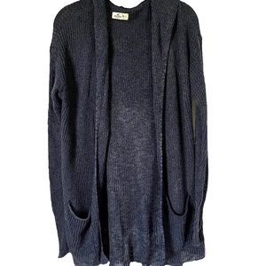 Hollister | Long Woven Hooded Cardigan
